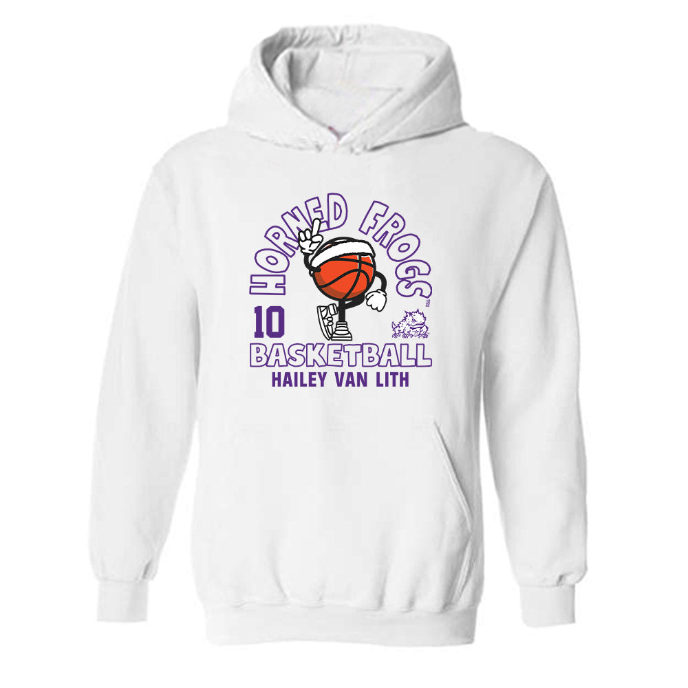 TCU - NCAA Women's Basketball : Hailey Van Lith - Fashion Shersey Hooded Sweatshirt