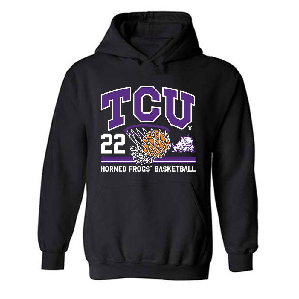 TCU - NCAA Men's Basketball : Adam Stewart - Sports Shersey Hooded Sweatshirt