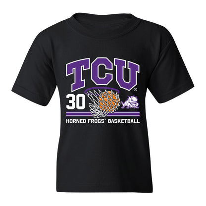 TCU - NCAA Men's Basketball : Drew McElroy - Sports Shersey Youth T-Shirt