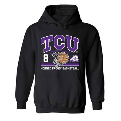 TCU - NCAA Men's Basketball : Robert Jones - Sports Shersey Hooded Sweatshirt-0