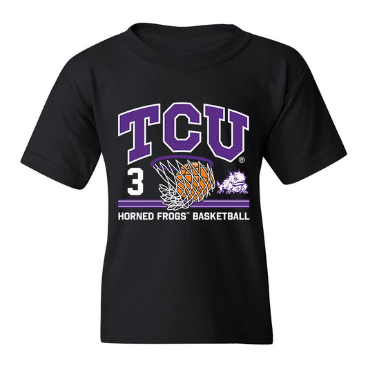 TCU - NCAA Men's Basketball : Vasean Allette - Sports Shersey Youth T-Shirt