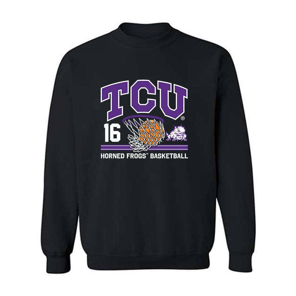 TCU - NCAA Women's Basketball : Clara Bielefeld - Sports Shersey Crewneck Sweatshirt-0