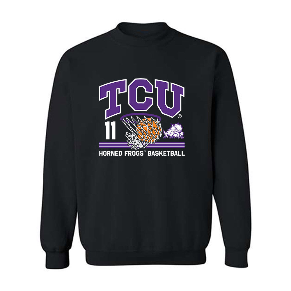 TCU - NCAA Men's Basketball : Frankie Collins - Sports Shersey Crewneck Sweatshirt