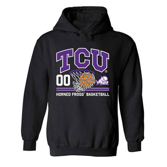 TCU - NCAA Men's Basketball : Jace Posey - Sports Shersey Hooded Sweatshirt-0