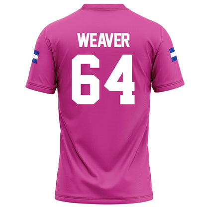 Grand Valley - NCAA Football : Brett Weaver - Pink Football Jersey-1