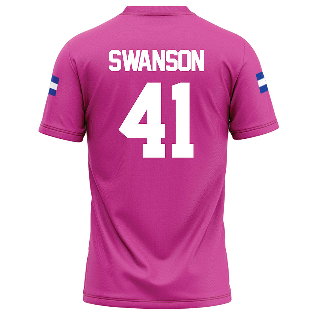 Grand Valley - NCAA Football : Abe Swanson - Pink Football Jersey-1