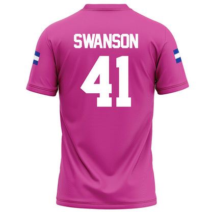 Grand Valley - NCAA Football : Abe Swanson - Pink Football Jersey-1