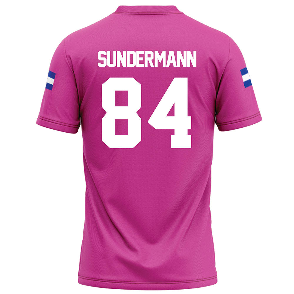 Grand Valley - NCAA Football : Evan Sundermann - Pink Football Jersey-1