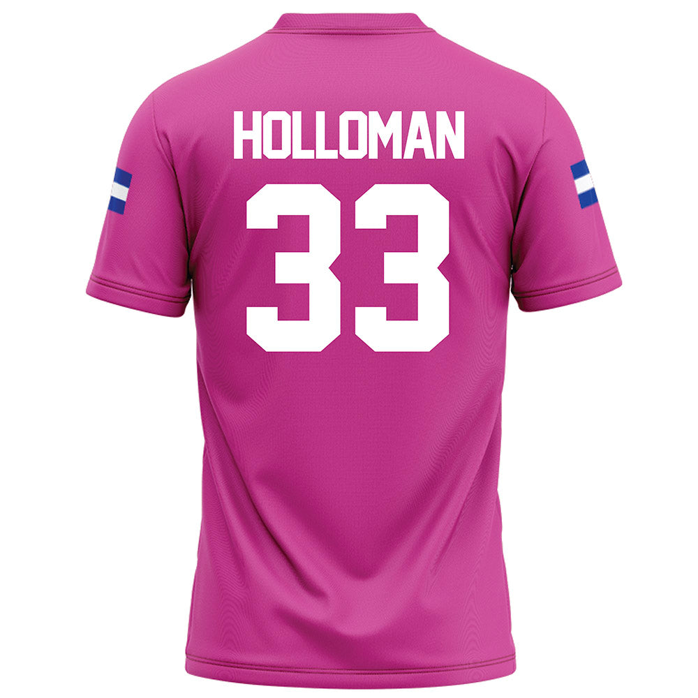 Grand Valley - NCAA Football : David Holloman - Pink Football Jersey-1