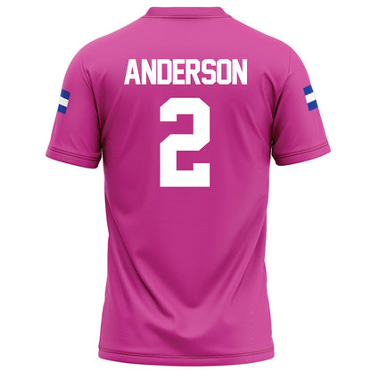 Grand Valley - NCAA Football : Josh Anderson - Pink Football Jersey-1