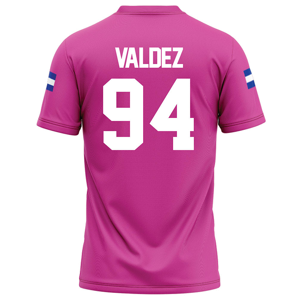 Grand Valley - NCAA Football : Elias Valdez - Pink Football Jersey-1