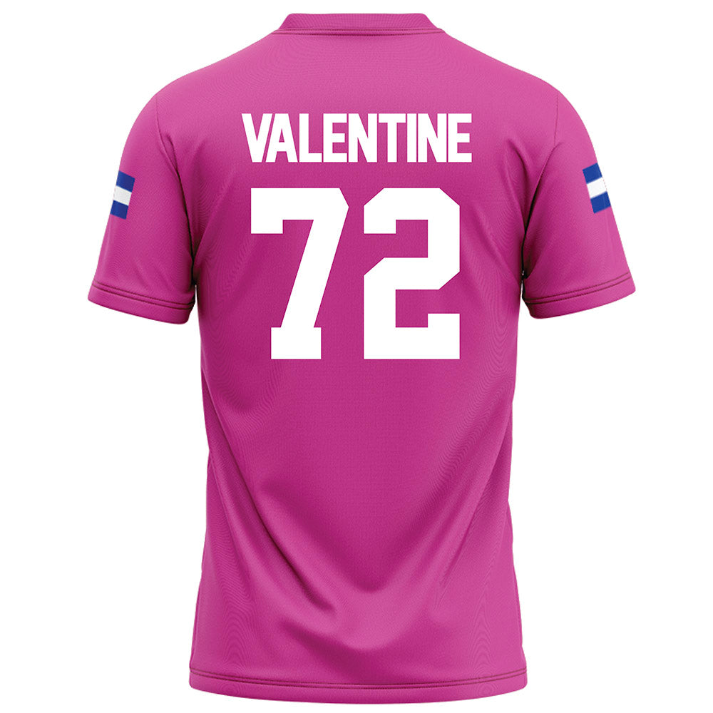 Grand Valley - NCAA Football : Evan Valentine - Pink Football Jersey-1