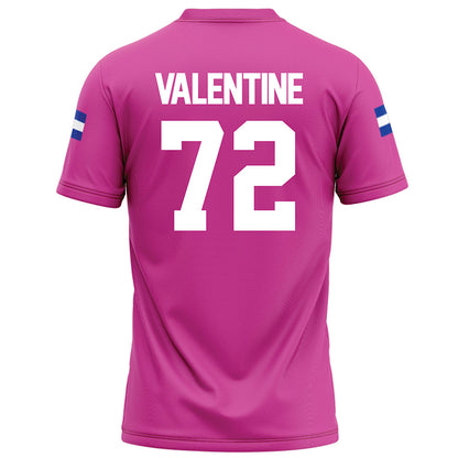 Grand Valley - NCAA Football : Evan Valentine - Pink Football Jersey-1