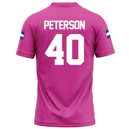 Grand Valley - NCAA Football : Brett Peterson - Pink Football Jersey-1