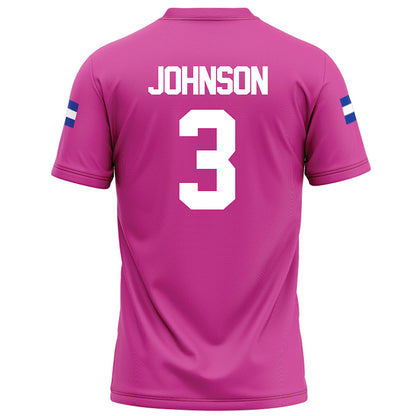 Grand Valley - NCAA Football : Donovan Johnson - Pink Football Jersey-1