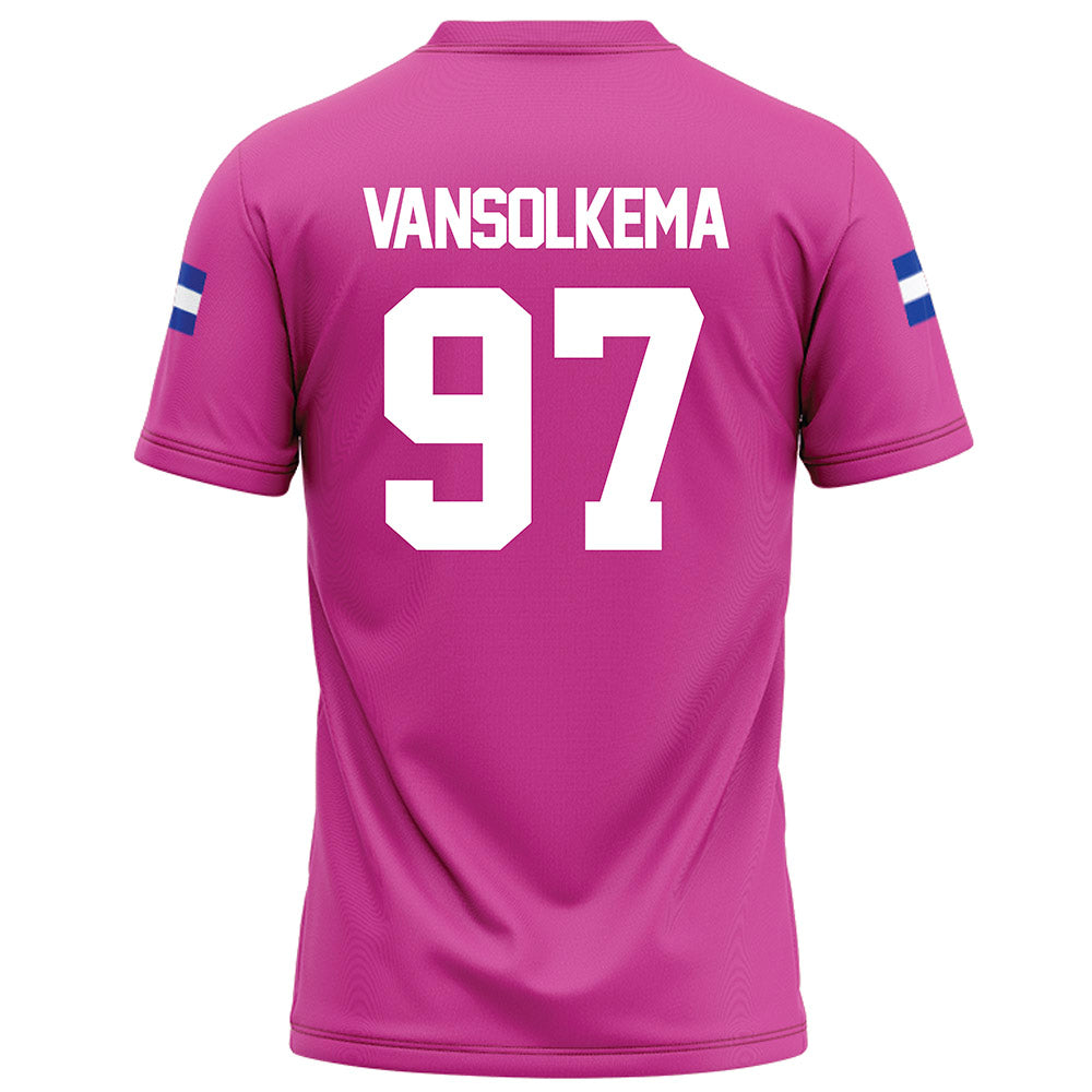 Grand Valley - NCAA Football : Camren VanSolkema - Pink Football Jersey-1
