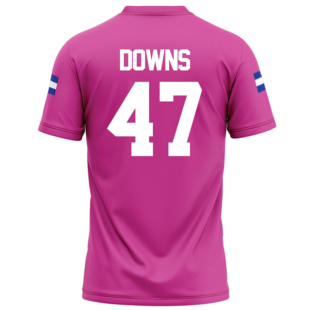 Grand Valley - NCAA Football : Jimmy Downs - Pink Football Jersey-1