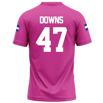 Grand Valley - NCAA Football : Jimmy Downs - Pink Football Jersey-1