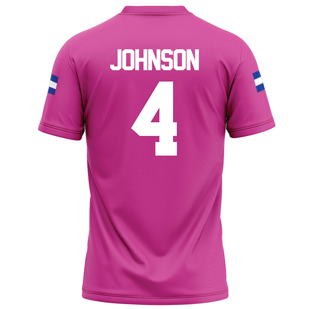 Grand Valley - NCAA Football : Darrell Johnson - Pink Football Jersey-1