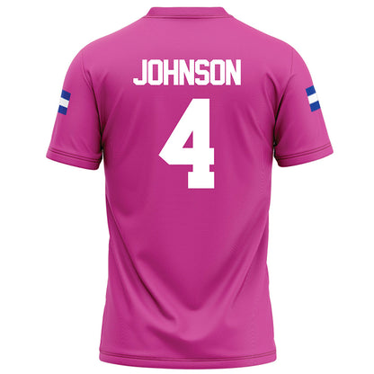 Grand Valley - NCAA Football : Darrell Johnson - Pink Football Jersey-1