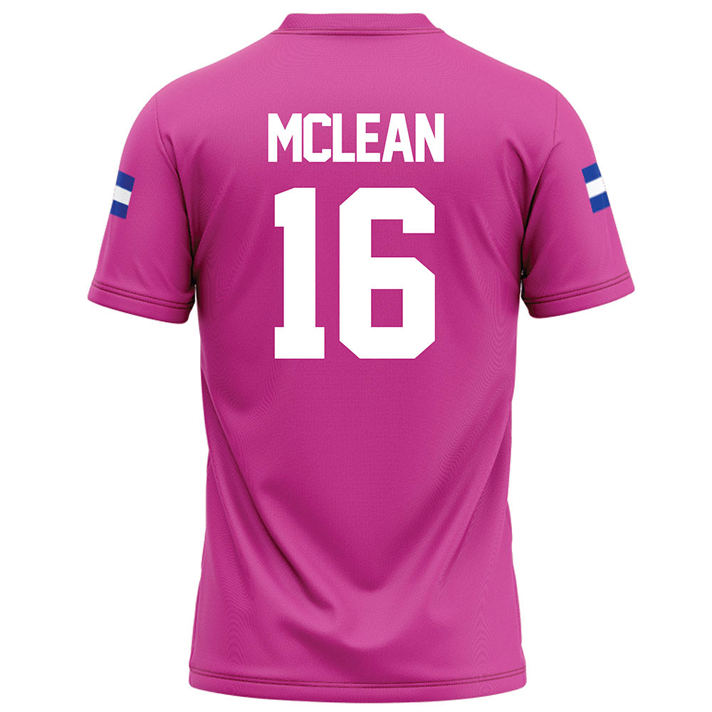 Grand Valley - NCAA Football : Luke McLean - Pink Football Jersey-1