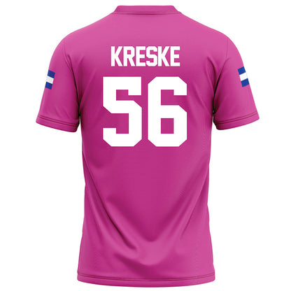 Grand Valley - NCAA Football : David Kreske - Pink Football Jersey-1