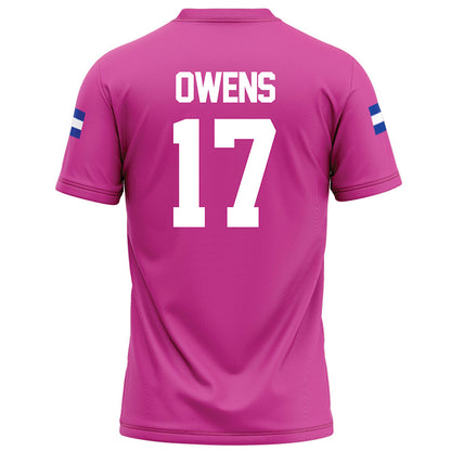 Grand Valley - NCAA Football : Kenyon Owens - Pink Football Jersey-1