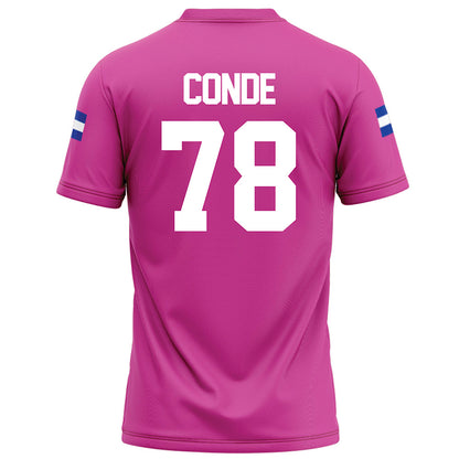 Grand Valley - NCAA Football : Jibriel Conde - Pink Football Jersey-1