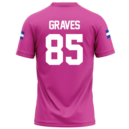 Grand Valley - NCAA Football : Eli Graves - Pink Football Jersey-1