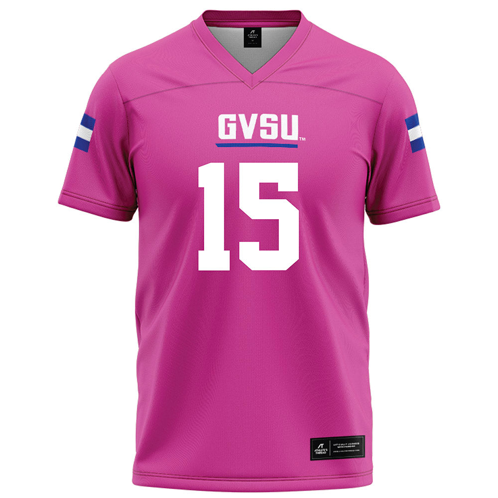 Grand Valley - NCAA Football : Avery Moore - Pink Football Jersey-0