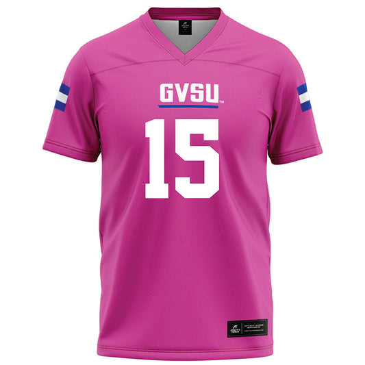 Grand Valley - NCAA Football : Avery Moore - Pink Football Jersey-0
