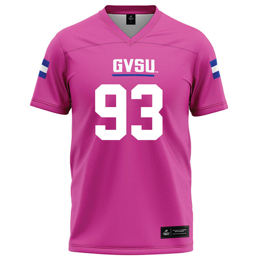 Grand Valley - NCAA Football : Ronald Jackson - Pink Football Jersey-0