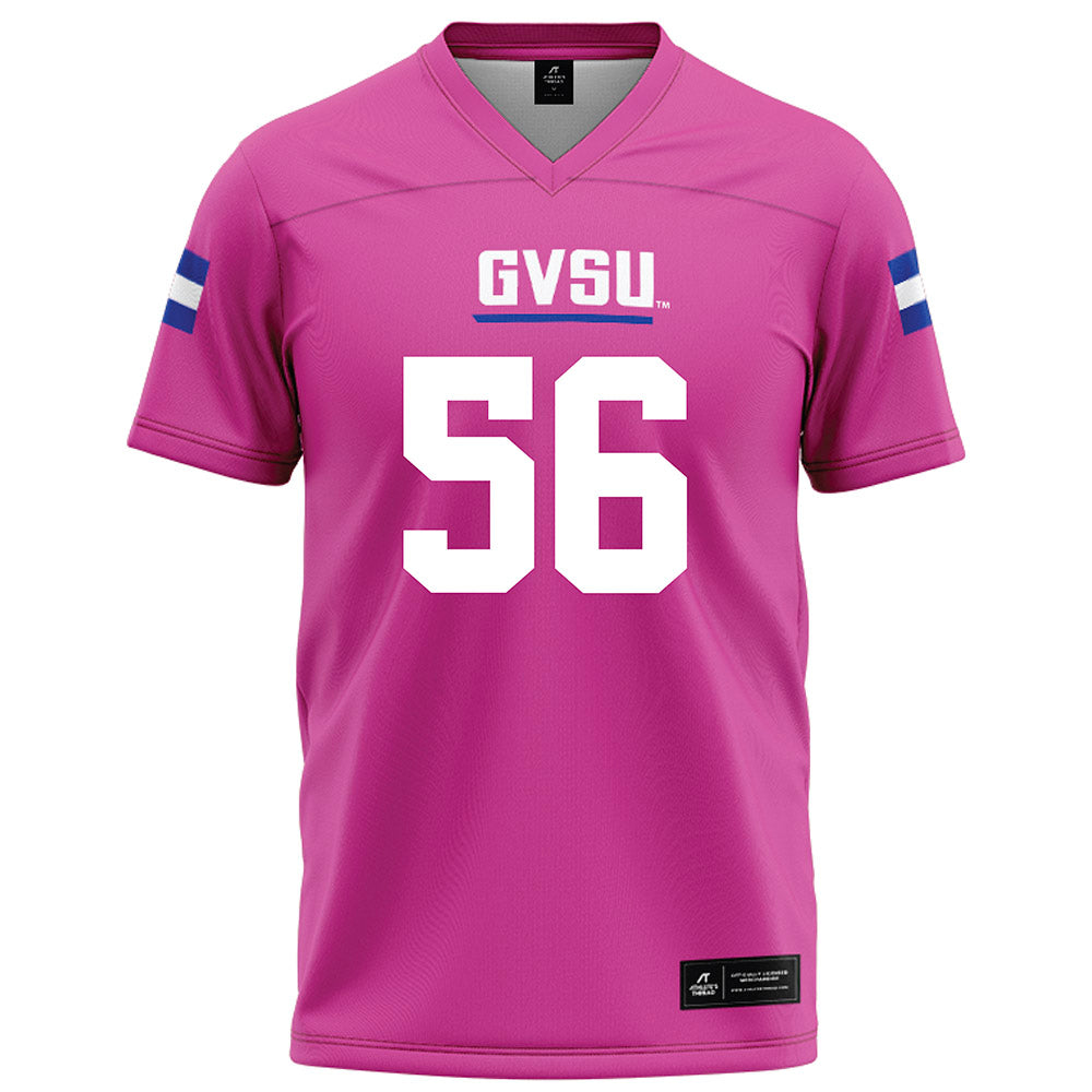 Grand Valley - NCAA Football : David Kreske - Pink Football Jersey-0