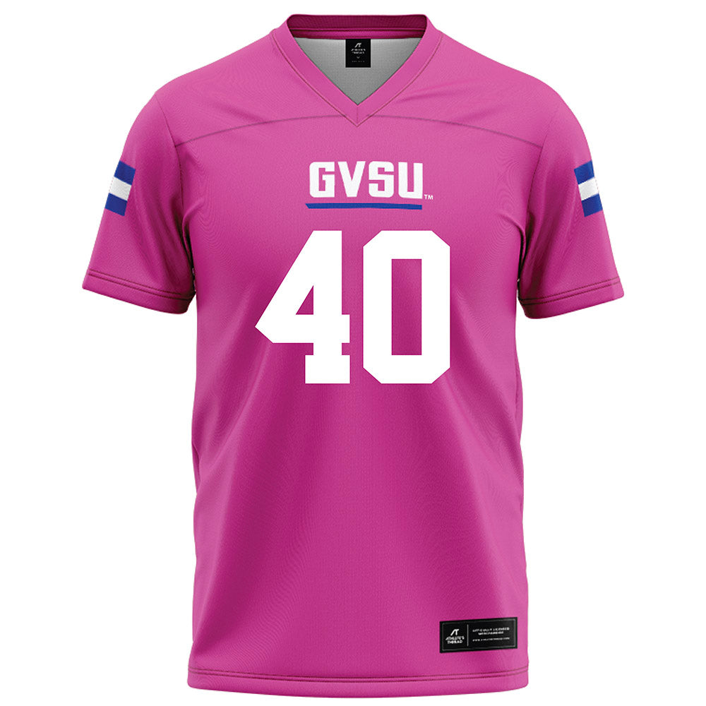 Grand Valley - NCAA Football : Brett Peterson - Pink Football Jersey-0