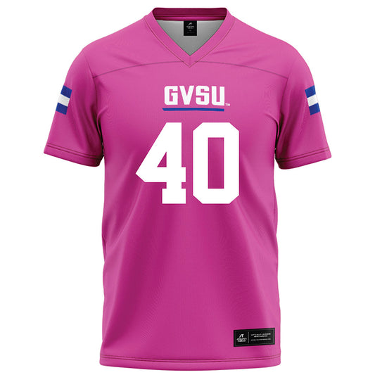 Grand Valley - NCAA Football : Brett Peterson - Pink Football Jersey-0