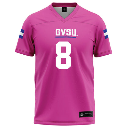 Grand Valley - NCAA Football : Kyle Nott - Pink Football Jersey-0
