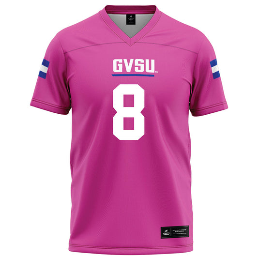Grand Valley - NCAA Football : Kyle Nott - Pink Football Jersey-0