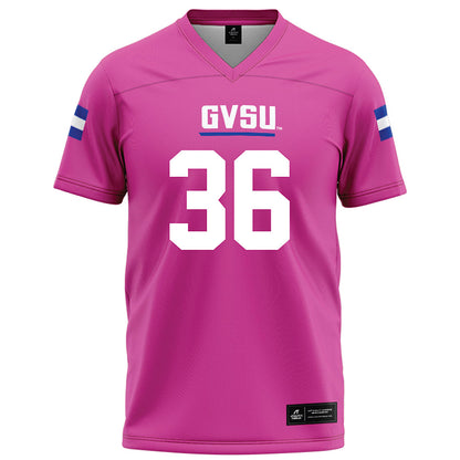 Grand Valley - NCAA Football : Gage Chatfield - Pink Football Jersey-0