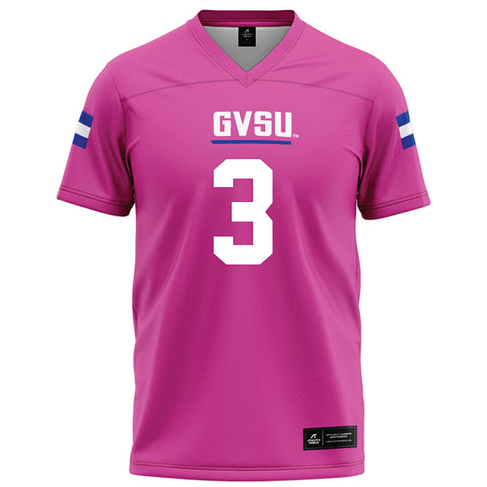 Grand Valley - NCAA Football : Donovan Johnson - Pink Football Jersey-0