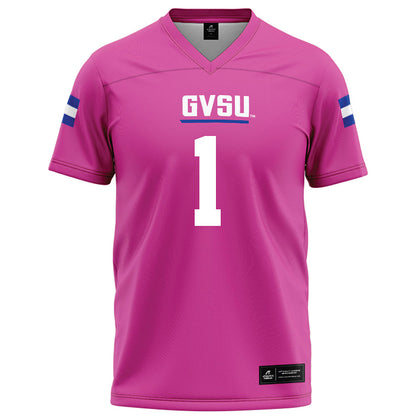 Grand Valley - NCAA Football : Jason Hardy - Pink Football Jersey-0