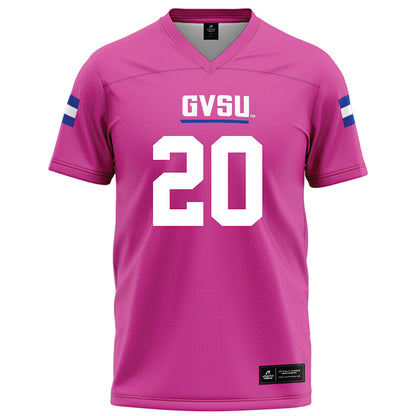 Grand Valley - NCAA Football : Ian Kennelly - Pink Football Jersey-0