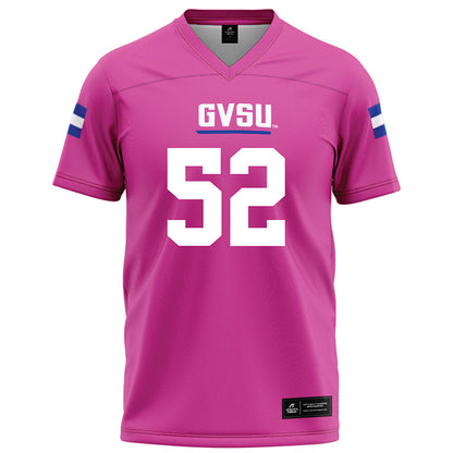Grand Valley - NCAA Football : James Kent Jr. - Pink Football Jersey-0