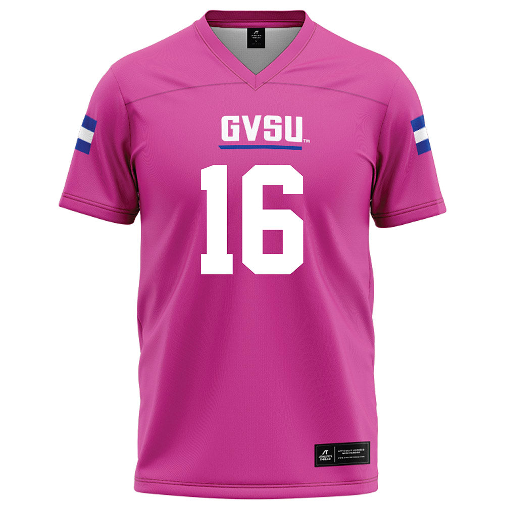 Grand Valley - NCAA Football : Luke McLean - Pink Football Jersey-0