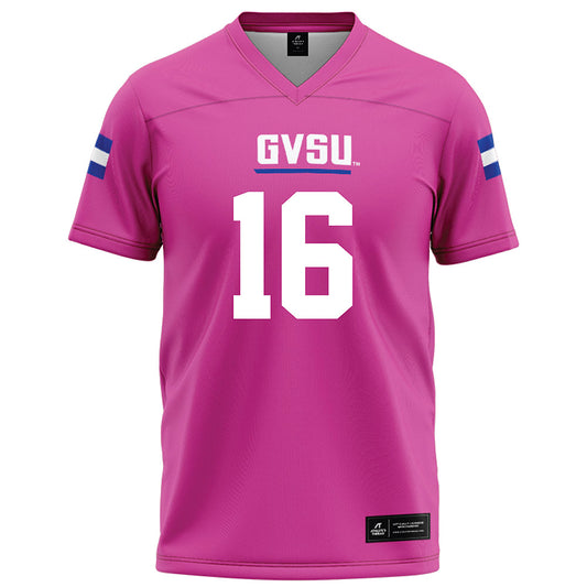 Grand Valley - NCAA Football : Luke McLean - Pink Football Jersey-0