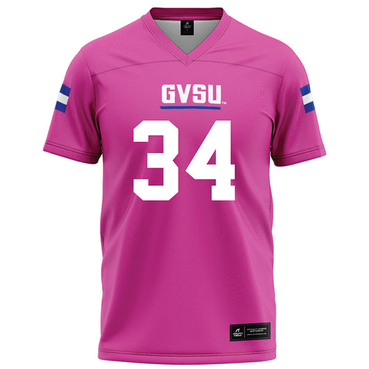 Grand Valley - NCAA Football : Keegan Sell - Pink Football Jersey-0