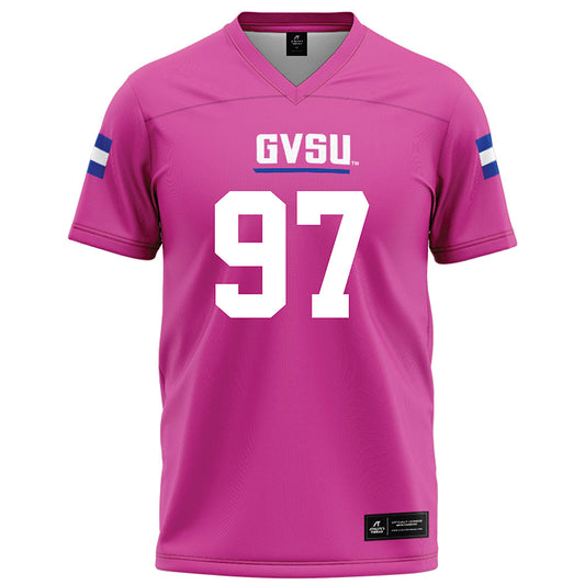 Grand Valley - NCAA Football : Camren VanSolkema - Pink Football Jersey-0