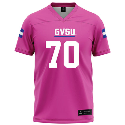 Grand Valley - NCAA Football : Garrett Carroll - Pink Football Jersey-0