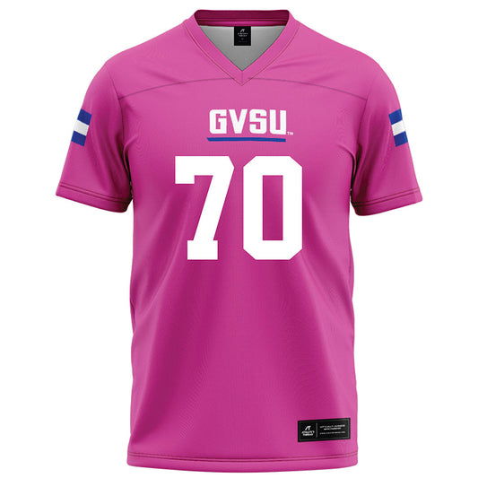 Grand Valley - NCAA Football : Garrett Carroll - Pink Football Jersey-0