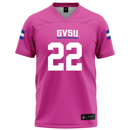 Grand Valley - NCAA Football : Troy Temple - Pink Football Jersey-0