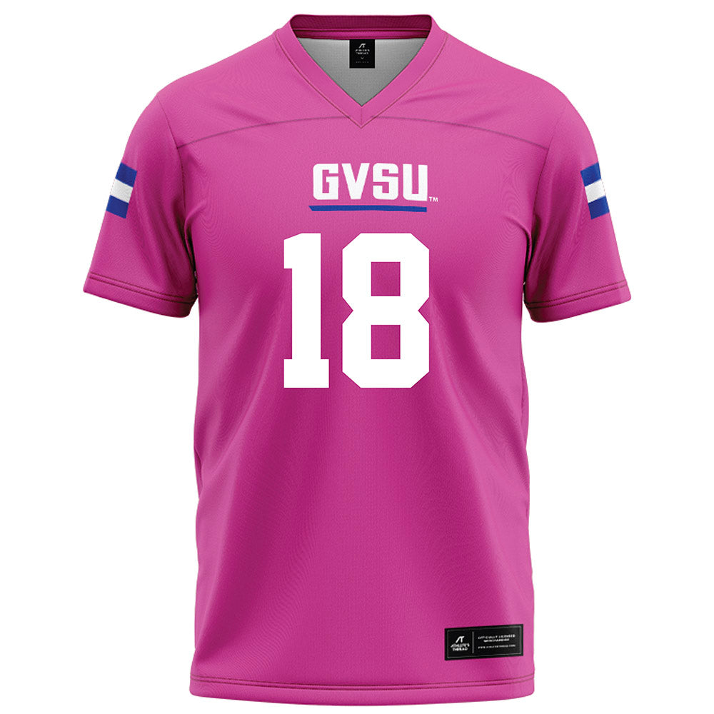 Grand Valley - NCAA Football : Aidan Lucero - Pink Football Jersey-0